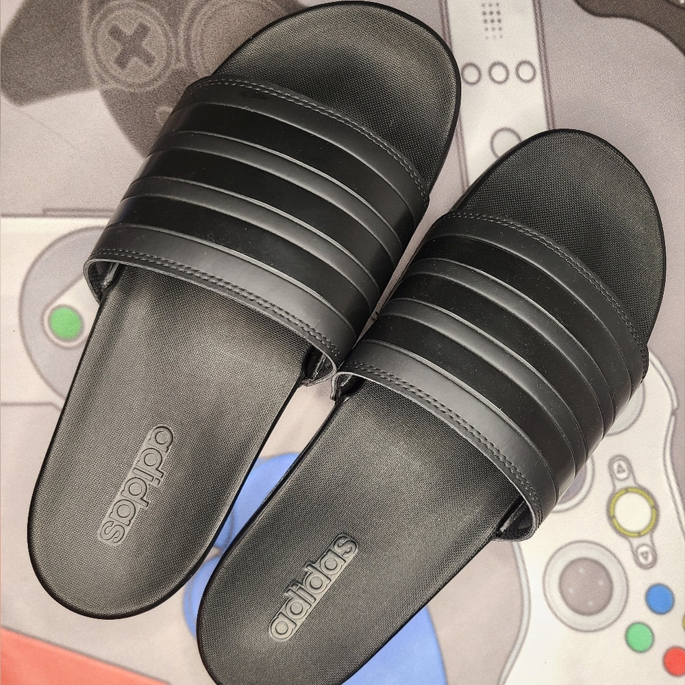 Adidas Adilette Black Slide Sandals